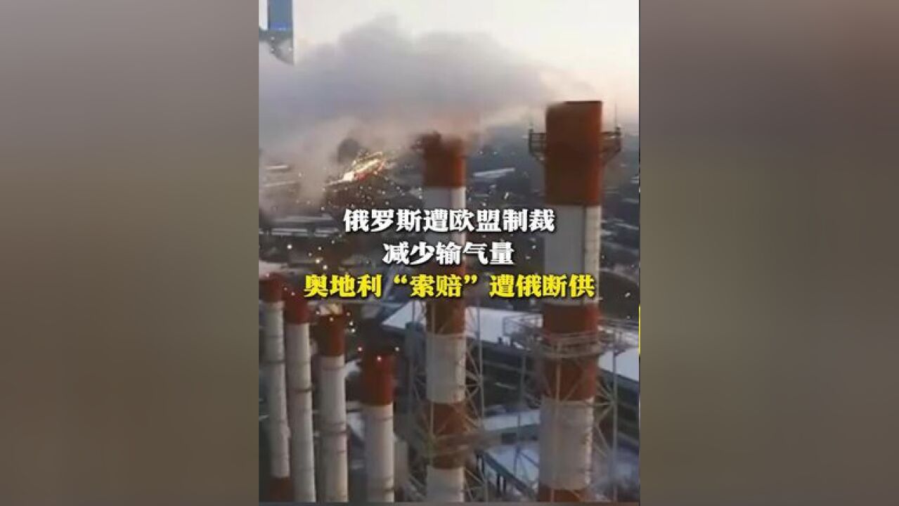 俄罗斯遭欧盟制裁减少输气量 奥地利“索赔”遭俄断供