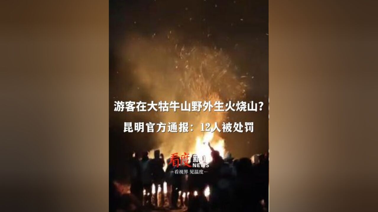 愚蠢无知!官方通报大牯牛山游客野外生火 :12人被处罚,并要求限期进行植被恢复