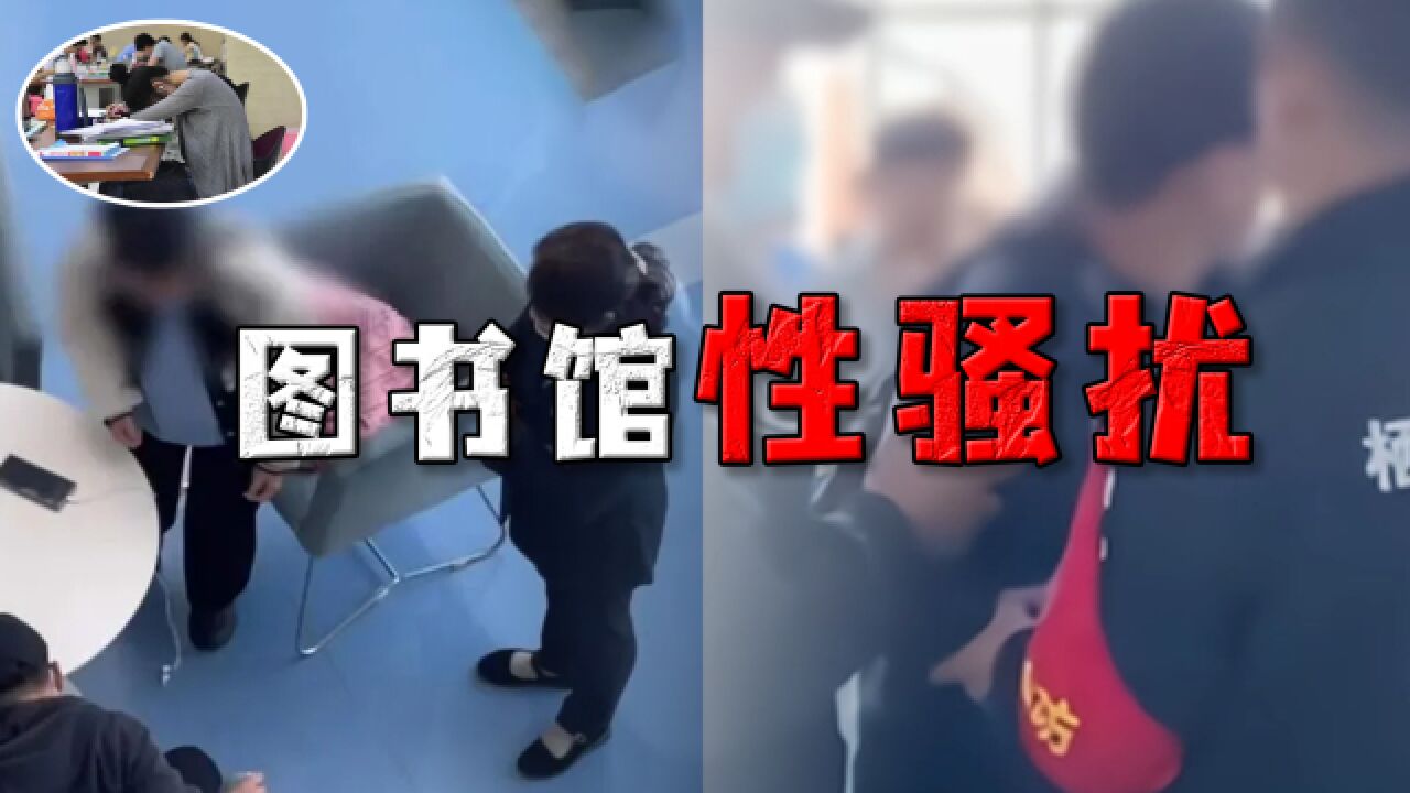 图书馆公然播放不雅视频,男子性骚扰女孩遭拒:你心理素质太差