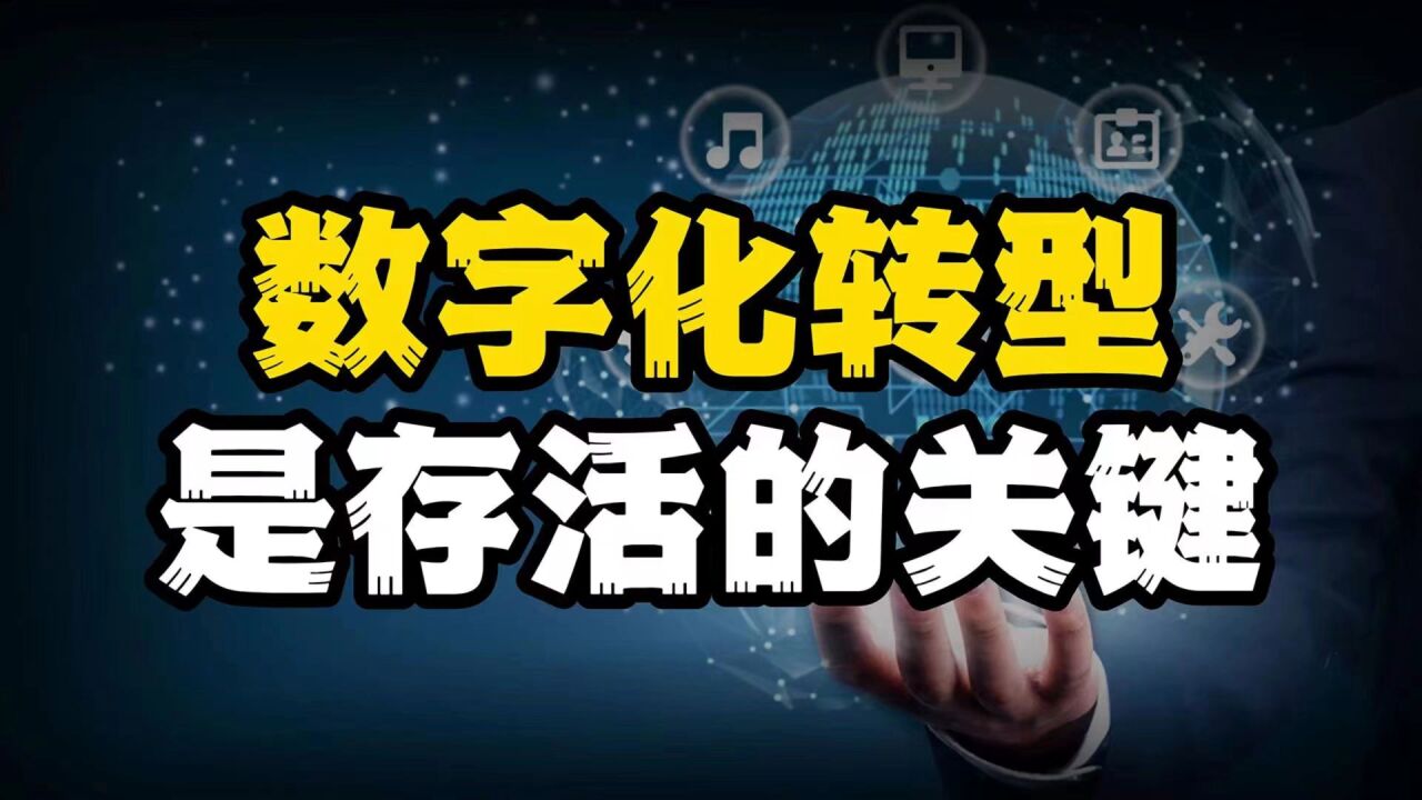 绝大多数企业,为什么活不过3年?数字化转型是存活的关键!