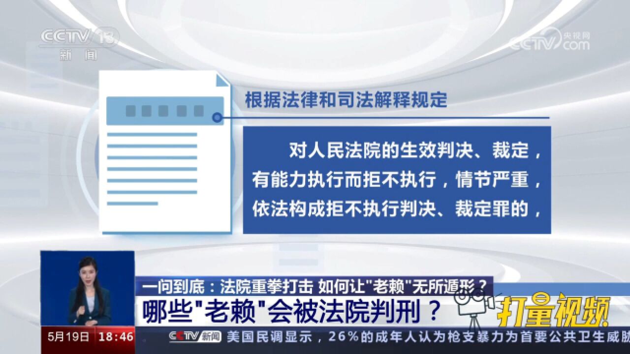 哪些“老赖”会被法院判刑?听听最高法怎么说