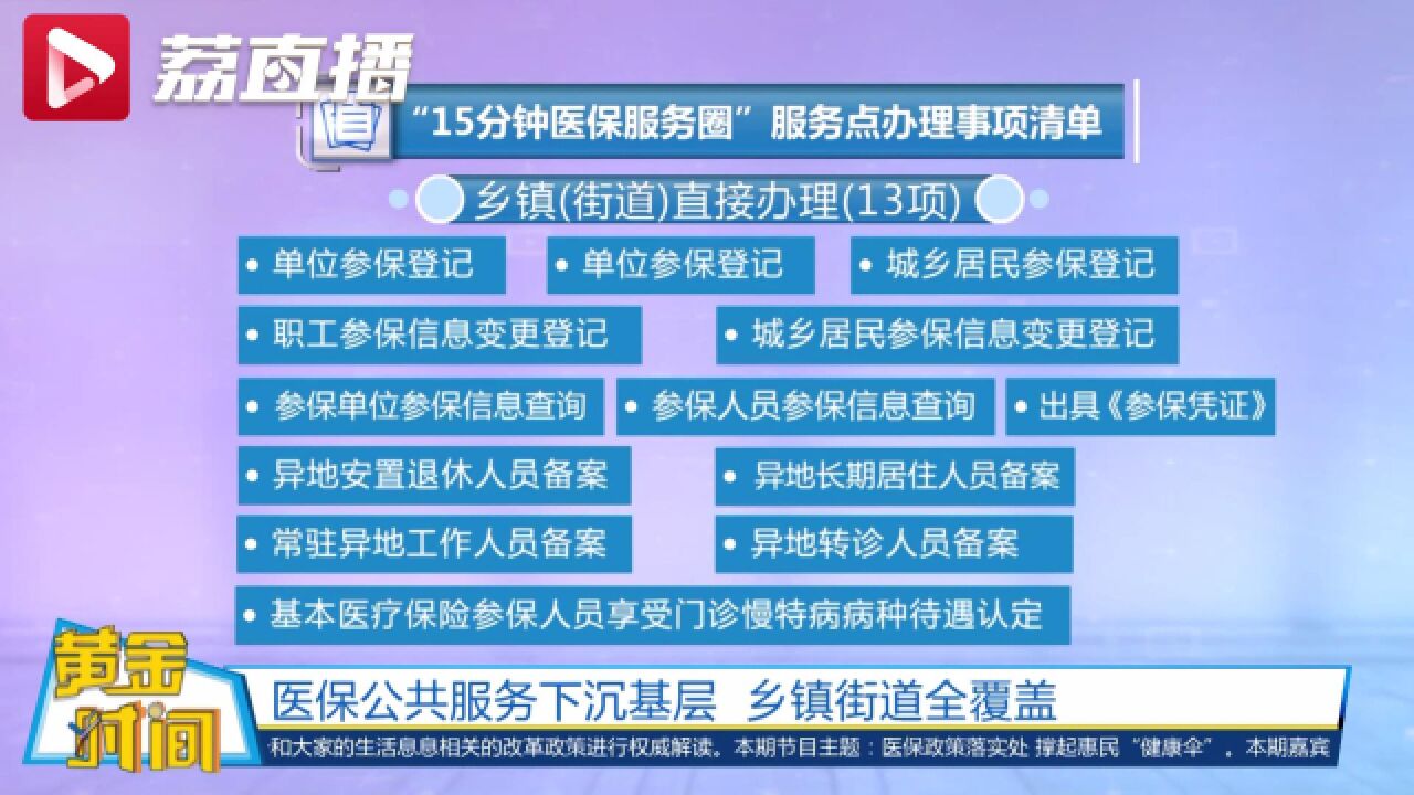 江苏累计建成15分钟医保服务圈1245个|黄金时间