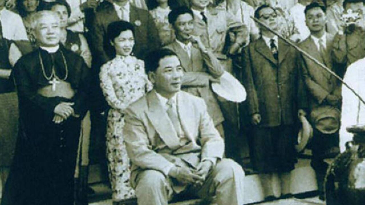 越南战争1:1955年,美国介入越南政事,扶持吴庭艳做南越傀儡总统