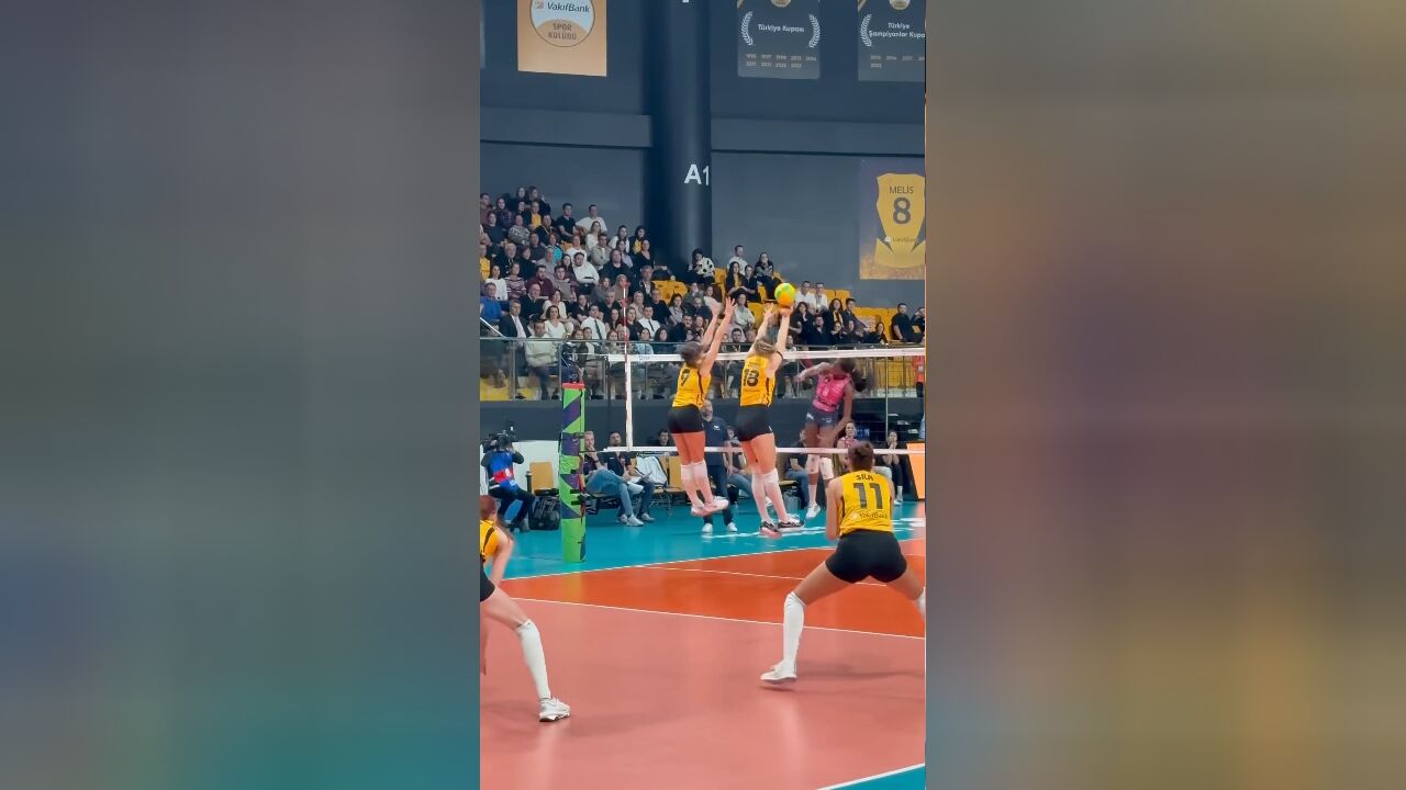 Volleyball!这钻网捞球咋被吹了呢?