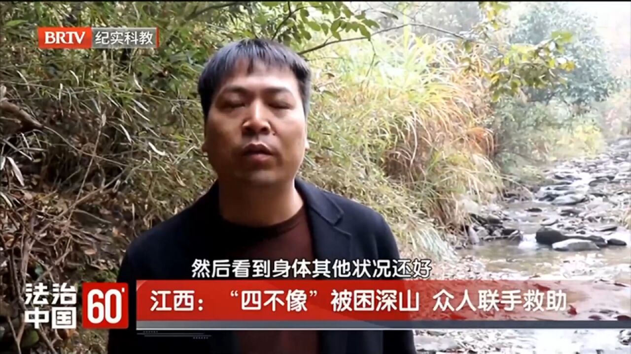 “四不像”被困深山,众人联手救助,现场画面