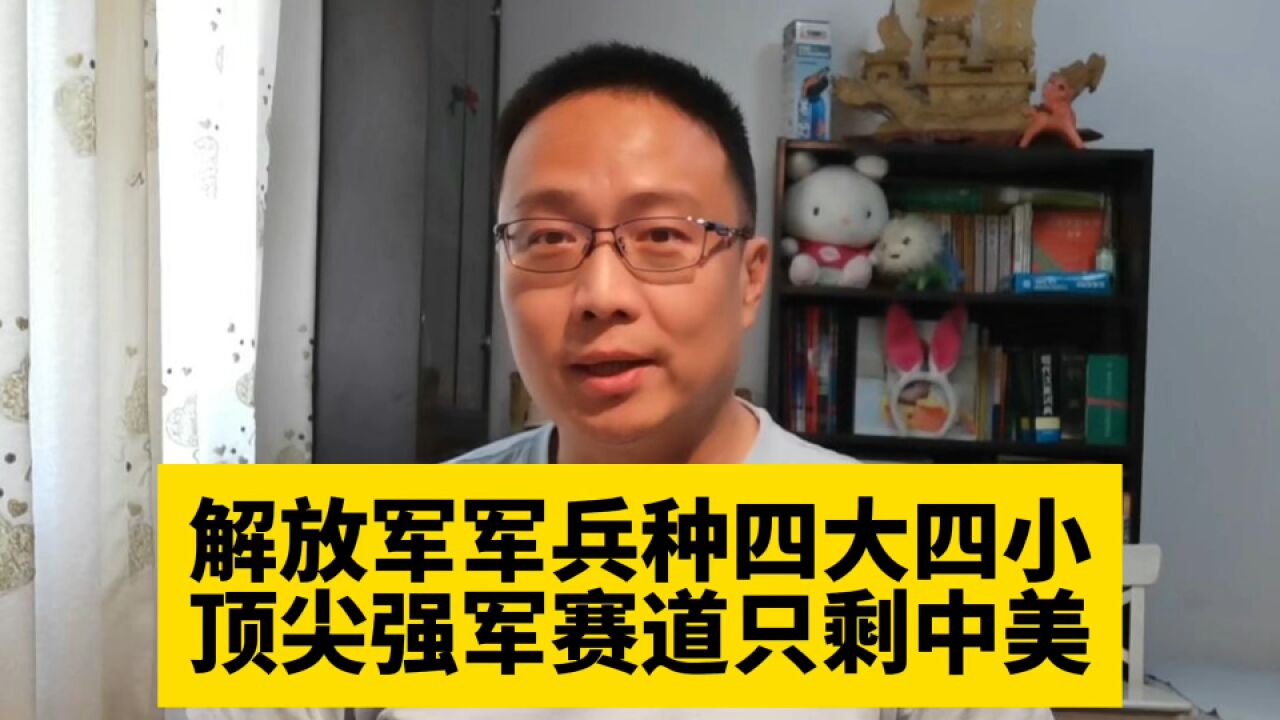 解放军军兵种四大四小!顶尖强军赛道只剩中美!