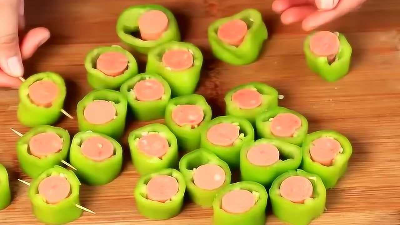 美味的青椒摆盘家常做法饭店大厨都羡慕了学会了吗