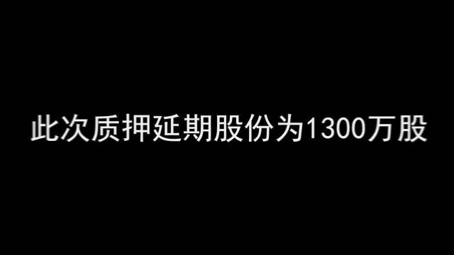 联得装备控股股东聂泉质押展期1300万股