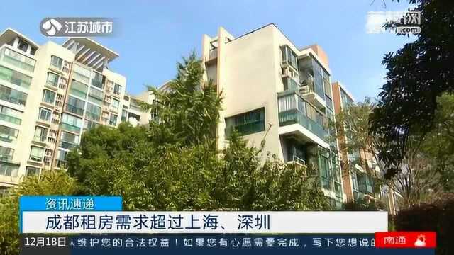 中国住房租赁报告出炉啦!成都居全国第二 高校毕业生是主力军