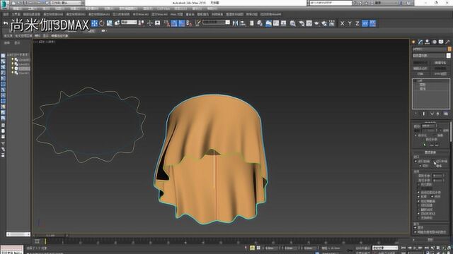 3DMAX模型制作:加强实例(桌布模型)制作,加深二维放样操作