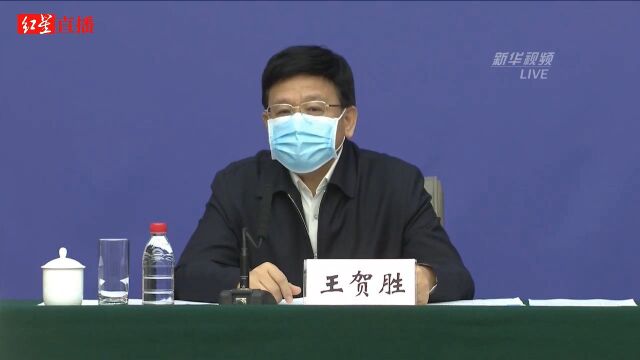 王贺胜首次以新身份亮相发布会 介绍疫情防控情况