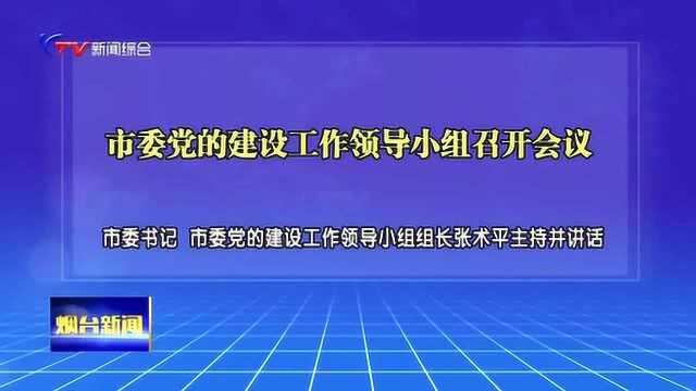 市委党的建设工作领导小组召开会议