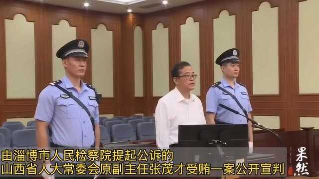 果然视频|山西省人大常委会原副主任张茂才受贿案一审宣判