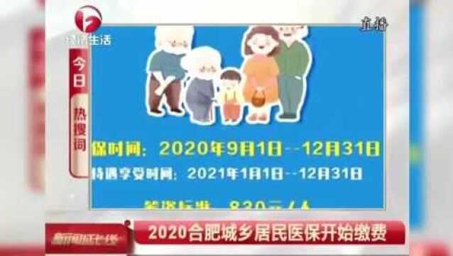 2020合肥城乡居民医保开始缴费 个人缴费每人280元