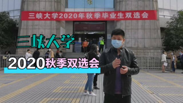 直击三峡大学2020年秋季毕业生双选会,杨老师带你从头逛到尾