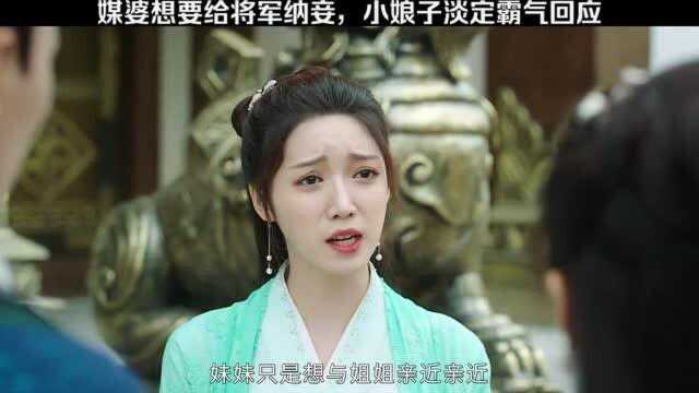 媒婆想要给将军纳妾,小娘子淡定霸气回应,不行