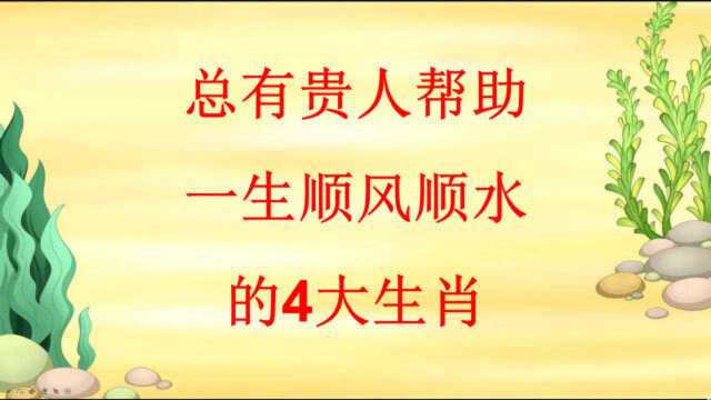 总有贵人帮助,一生顺风顺水的4大生肖