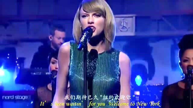 火爆全国的一首英文歌曲,霉霉现场演唱,美到极致!