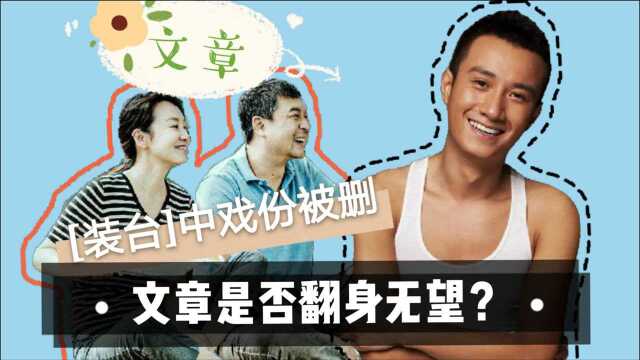 文章翻身无望?《装台》戏份全被删,又遇限制劣迹艺人出镜(上)