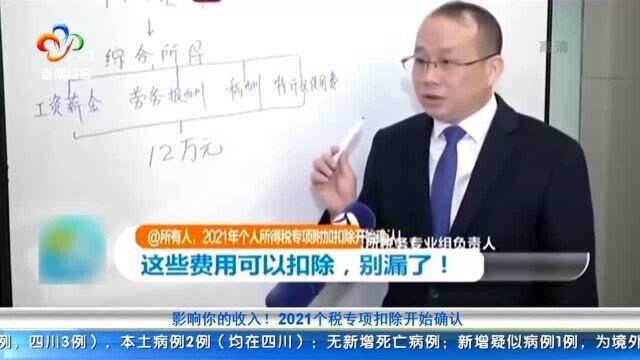 影响你的收入!2021个税专项扣除开始确认