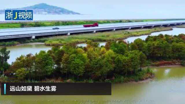 冬日的台州漩门湾国家湿地公园风景如画 美不胜收