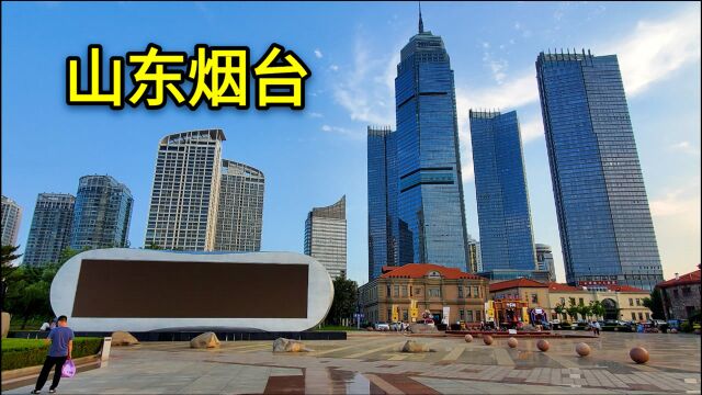 实拍烟台市中心,太宜居了,不愧是一线海景城市