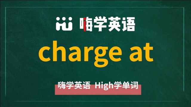 charge at的中文是什么意思,怎么造句