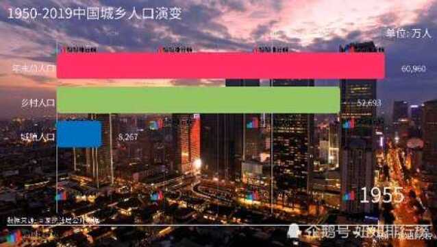 19502019从中国人口构成,看中国城城市化进城