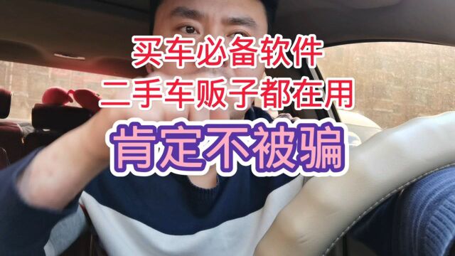 买车必备软件二手车贩子都在用