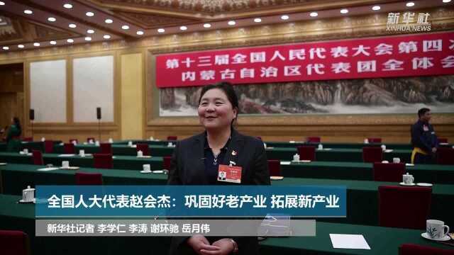 全国人大代表赵会杰:巩固好老产业 拓展新产业