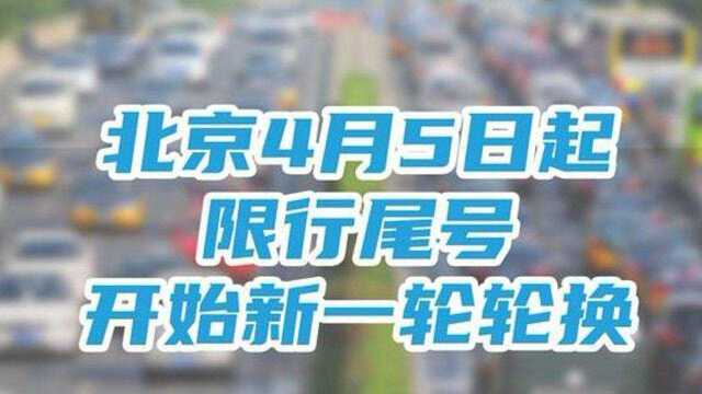 @司机们,北京发布最新尾号限行措施!