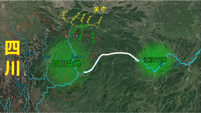 四川为什么能成就割据政权?高山环绕天府之国,三维地图看四川