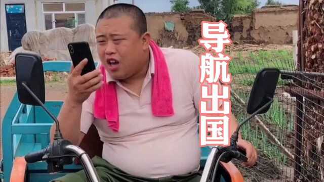 搞笑:导航出国