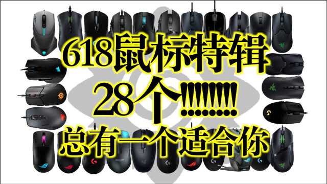 【618鼠标特辑】全价位 全手型 28个鼠标 希望可以帮您找到最适合您的鼠标|山级青年|