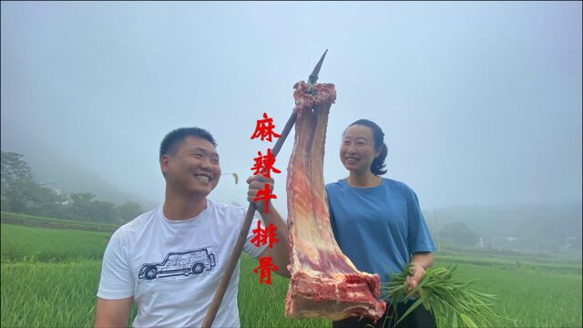 喊表姐一起啃“酱焖牛排骨”,喝点小酒,啃得满嘴流油真过瘾