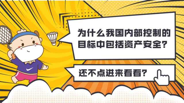 注会CPA战略:为什么我国内部控制的目标中包括资产安全?