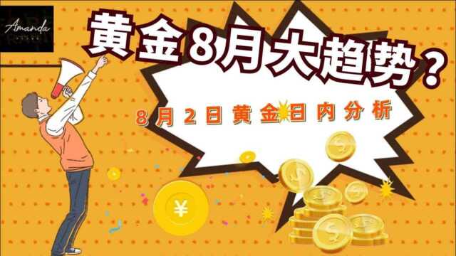 8月黄金大趋势——8月2日黄金日内分析