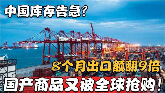 中国库存告急?8个月出口额翻9倍,国产商品又被全球抢购!