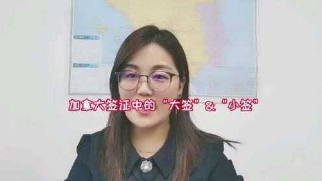 加拿大签证中的“大签”&“小签”