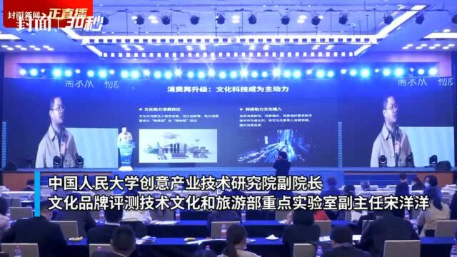 30秒|中国人民大学创意产业技术研究院副院长宋洋洋:文化科技成为消费再升级的主动力