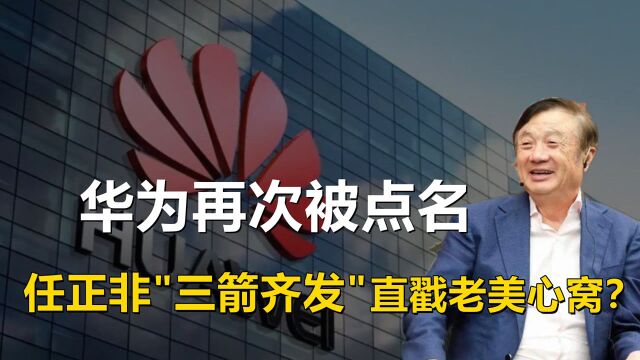 华为再次被点名?任正非彻底摊牌亮出全部底牌!华为崛起势不可挡