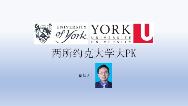 两所约克大学大PK