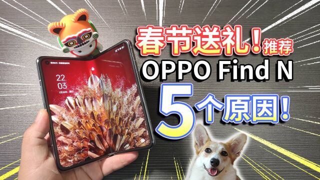 【春节送礼】推荐OPPO Find N!折叠屏手机其实很实用?#虎力全开闹看点 #折叠屏手机