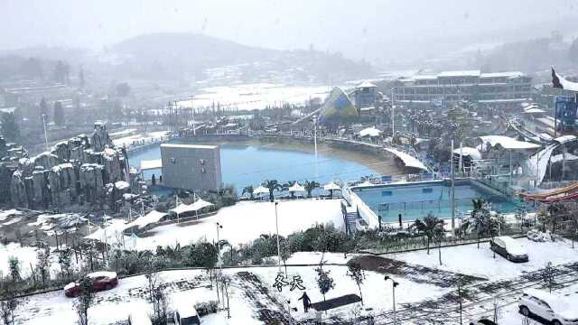 青鱼湾2022.2.22雪中温泉