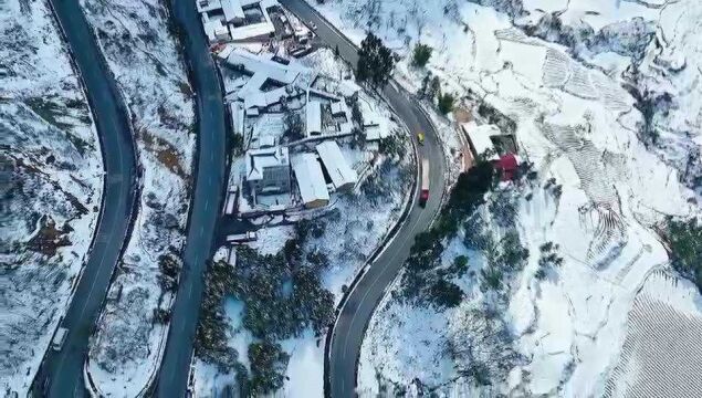 四川凉山会理市的雪世界