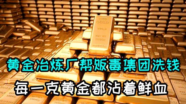 美国黄金冶炼厂帮贩毒集团洗钱,每一克黄金都沾着鲜血!纪录片