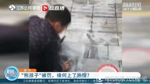 扬州 “熊孩子”被罚,缘何上了热搜?