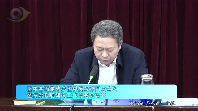 黔江区委全面依法治区委员会第四次会议暨法治政府建设工作专题会召开