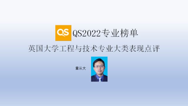 QS2022专业榜单英国大学工程与技术专业大类表现点评,含剑桥大学