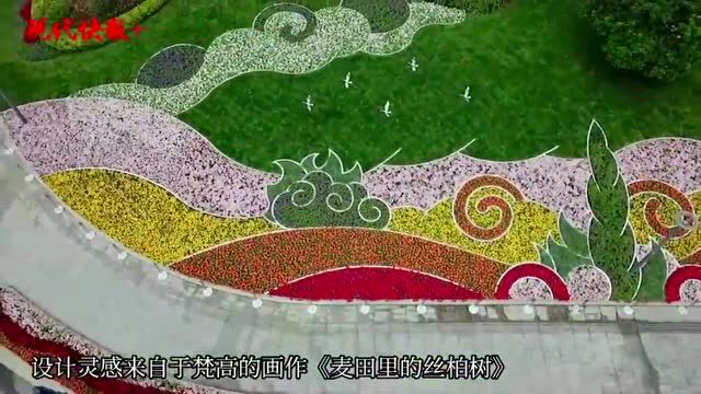 浪漫又梦幻!南京鼓楼广场孔雀绿雕上新,“春色田野”亮相街头